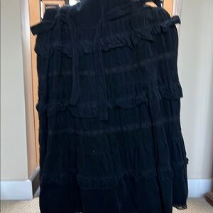 Black Tiered Skirt